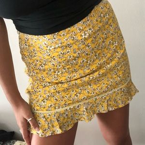 Flower mini skirt